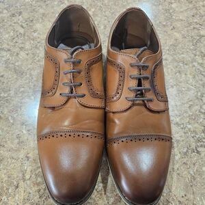 Stacy Adams Tan Leather Oxfords
